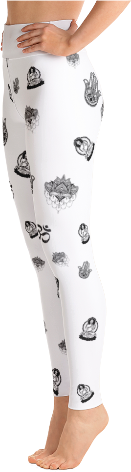 Yoga Symbol Design Yoga Leggings - Valkyrie Leggings (1000x1000), Png Download