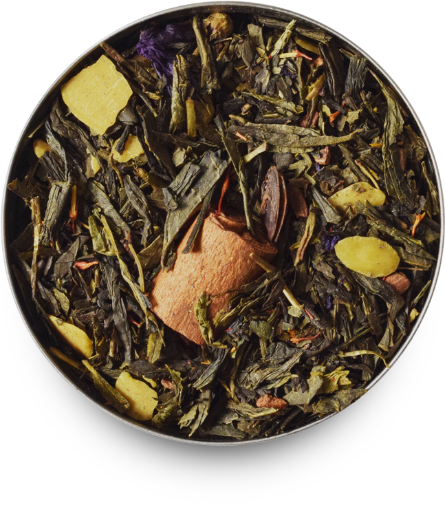 Spiced Green Tea - Clock (800x800), Png Download