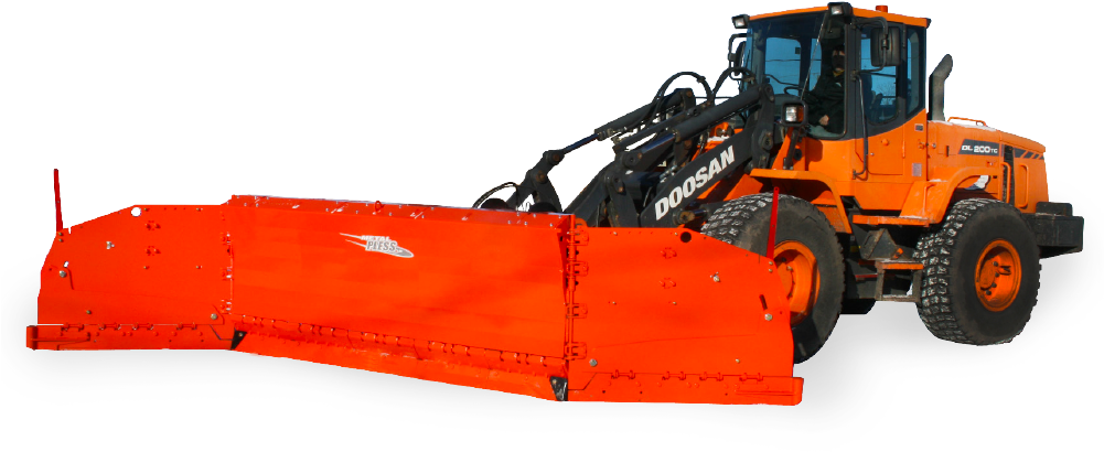Maxxpro Snow Plow - Loader With Snow Plow (1000x487), Png Download