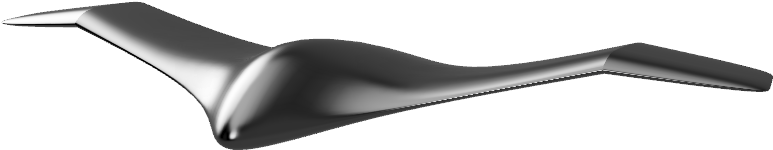 The 'gull Wing' Style Appeals To Me Because Of The - Manta Ray (1024x768), Png Download