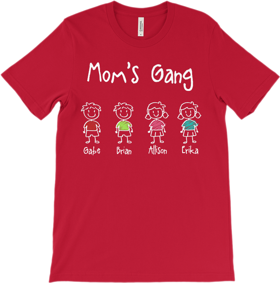 Custom Stick Figure Family Mom's Gang - Katy Perry Swish Swish Shirt (1000x1000), Png Download