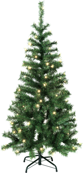 7ft Slim Christmas Tree Pre Lit (600x600), Png Download