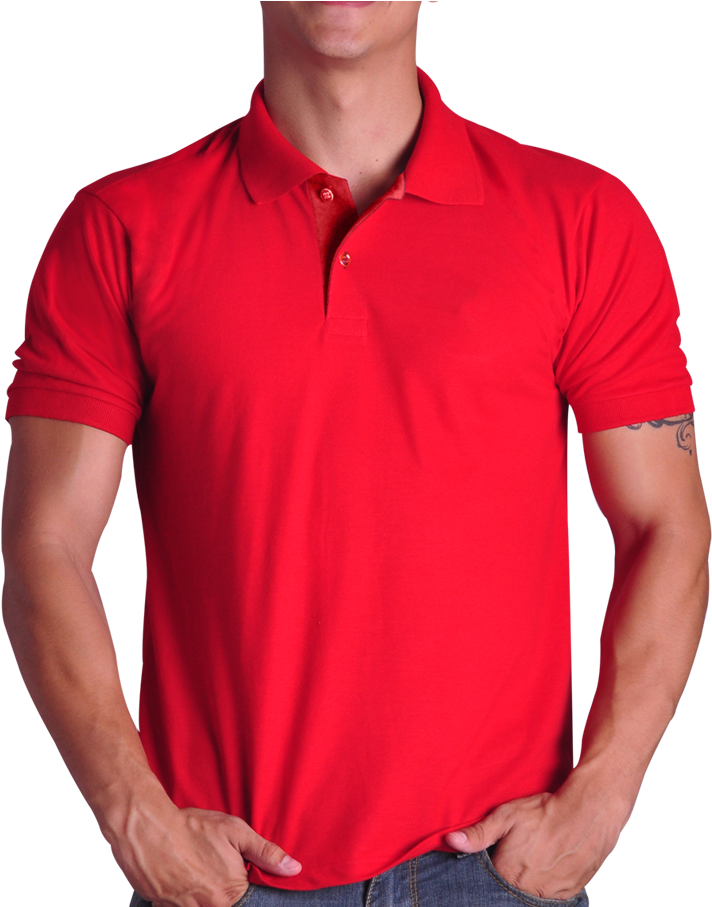 Camisa Pólo Ecoline Vermelha Masculino - Champion T Shirt Red (800x906), Png Download