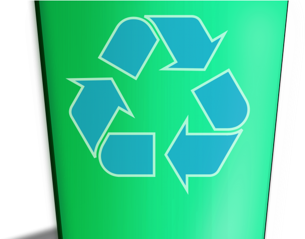 Green Clipart Recycle Bin - Transparent Green Bin (640x480), Png Download