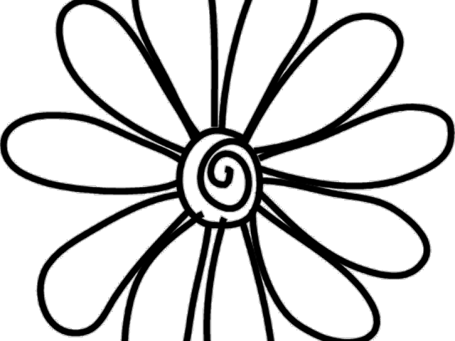 Flower Clipart Doodle - Doodle Flower Png (640x480), Png Download