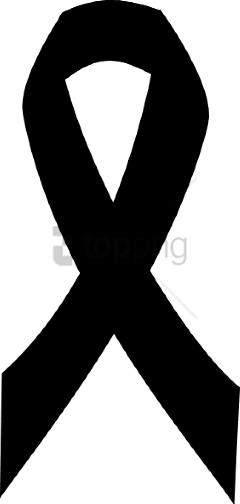 Free Png Download Breast Cancer Ribbon In Black Png - Black And White Cancer Ribbon Vector (480x1006), Png Download