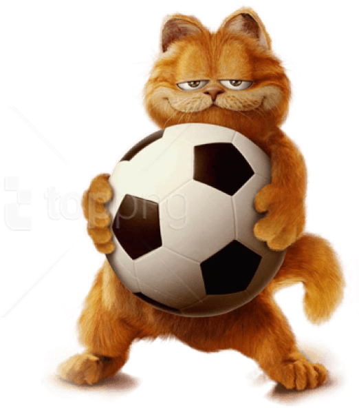 Download Garfield With Ball Ture Clipart Png Photo - Garfield Cat (850x638), Png Download