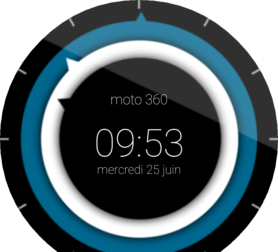 Modern For Moto Facerepo - Modern Watchface (960x870), Png Download
