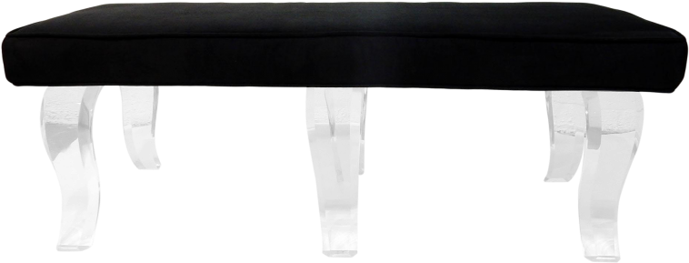 Alluring Lucite Bench For Super Comfy Indoor Furniture - Bench (820x548), Png Download