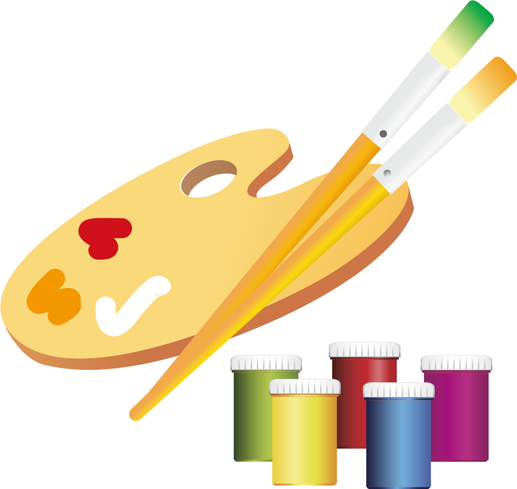 Ceramic Huge Freebie Download For Art Ⓒ - 顏料 調 色 盤 (2189x2130), Png Download