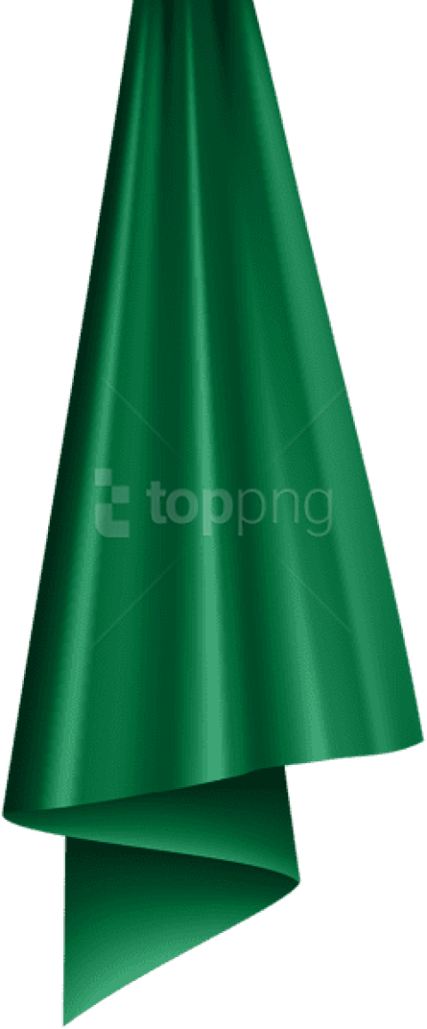 Decorative Curtain Green Png - Satin (480x1157), Png Download