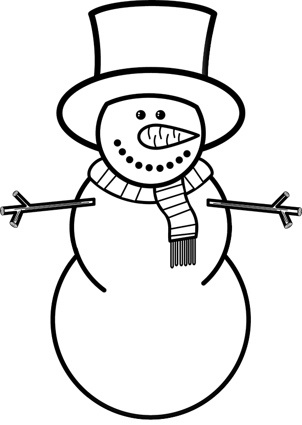Winter Clipart Contains 10 High Quality 300dpi Png - Winter Clipart Black And White Png (591x833), Png Download