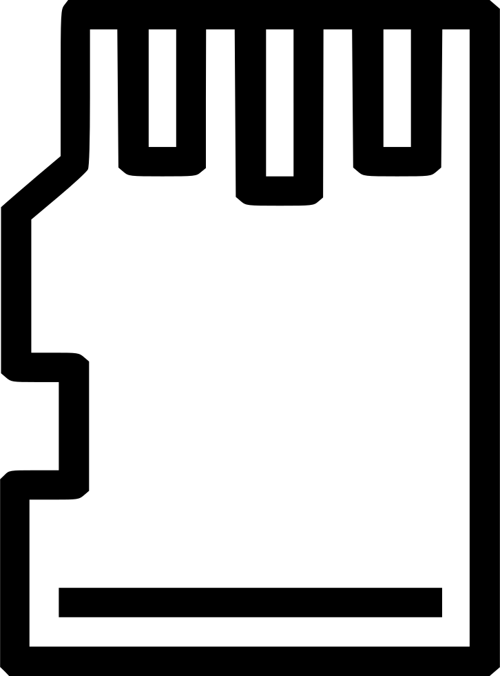 Sd Card Icon Png (726x980), Png Download