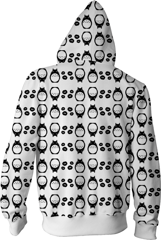 Ghibli Studio Spirited Away Characters Seamless New - Sweatshirt (1024x1024), Png Download