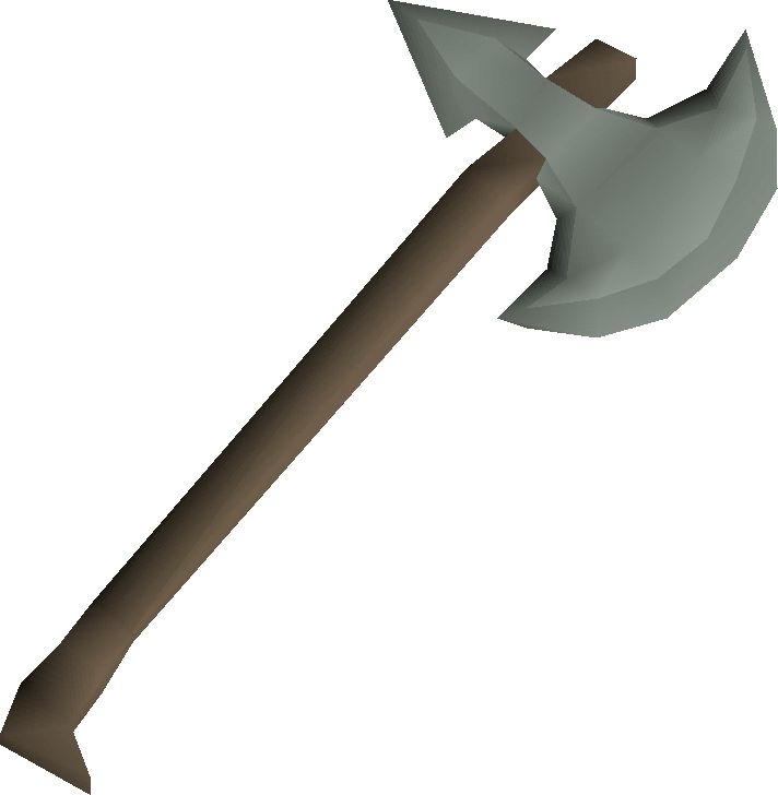 Detailed - Leaf Bladed Battleaxe Osrs (712x728), Png Download