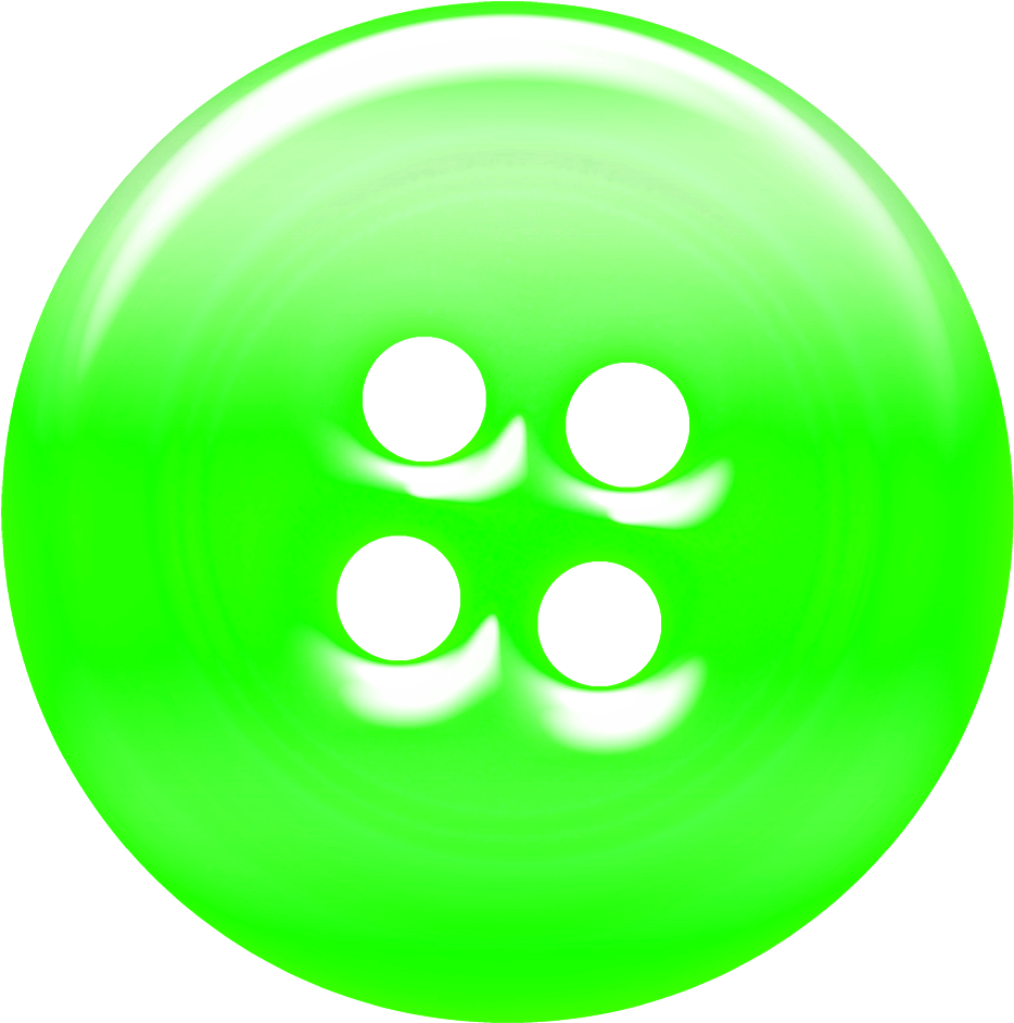 Neon Green Button - Circle (1000x1000), Png Download