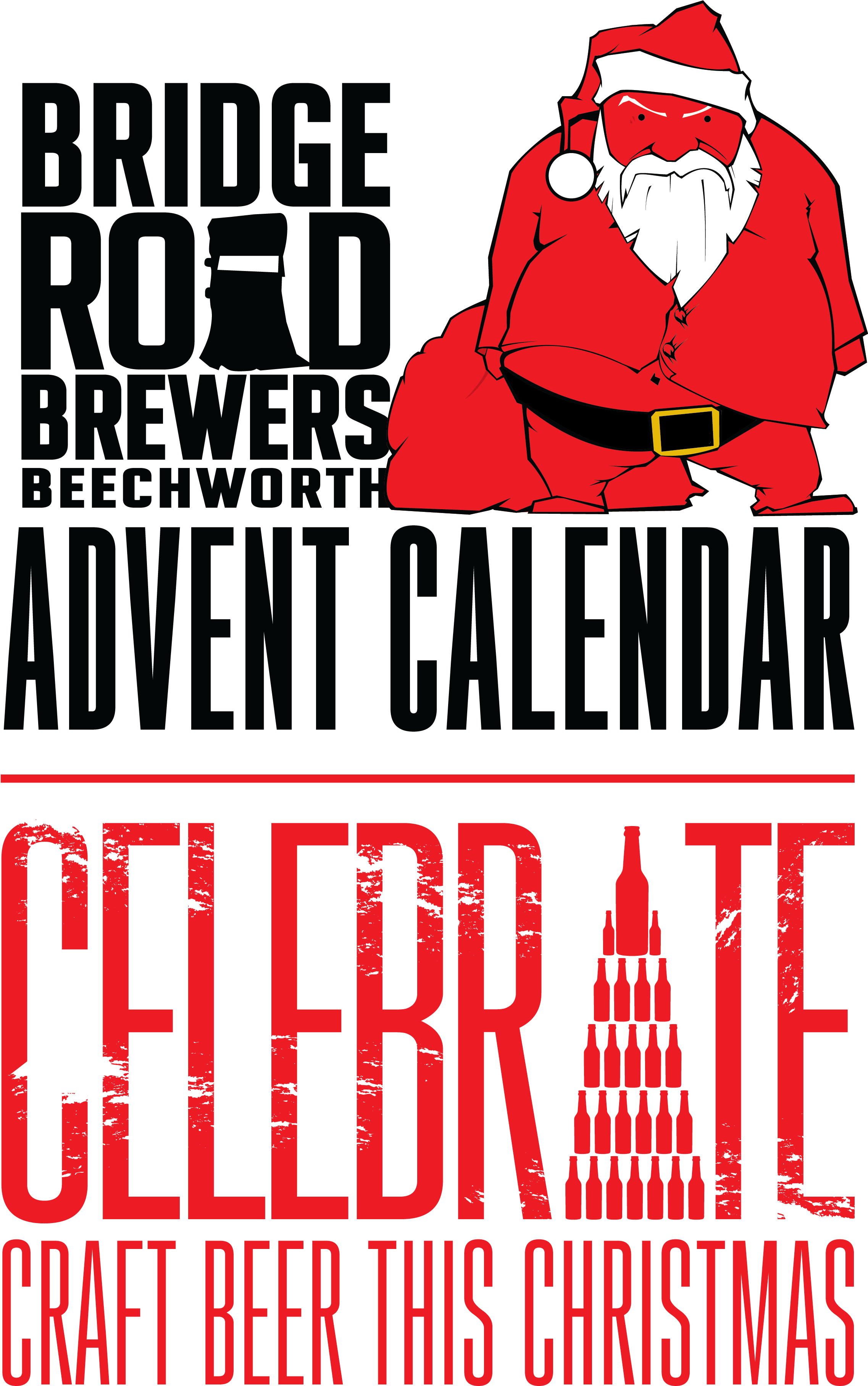 Bridge Road Fat Man Red Suit Big Sack (2283x3692), Png Download