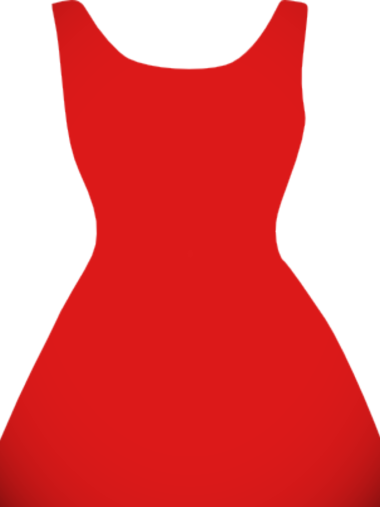 Little Black Dress Icon - Cartoon Red Dress Png (768x1024), Png Download