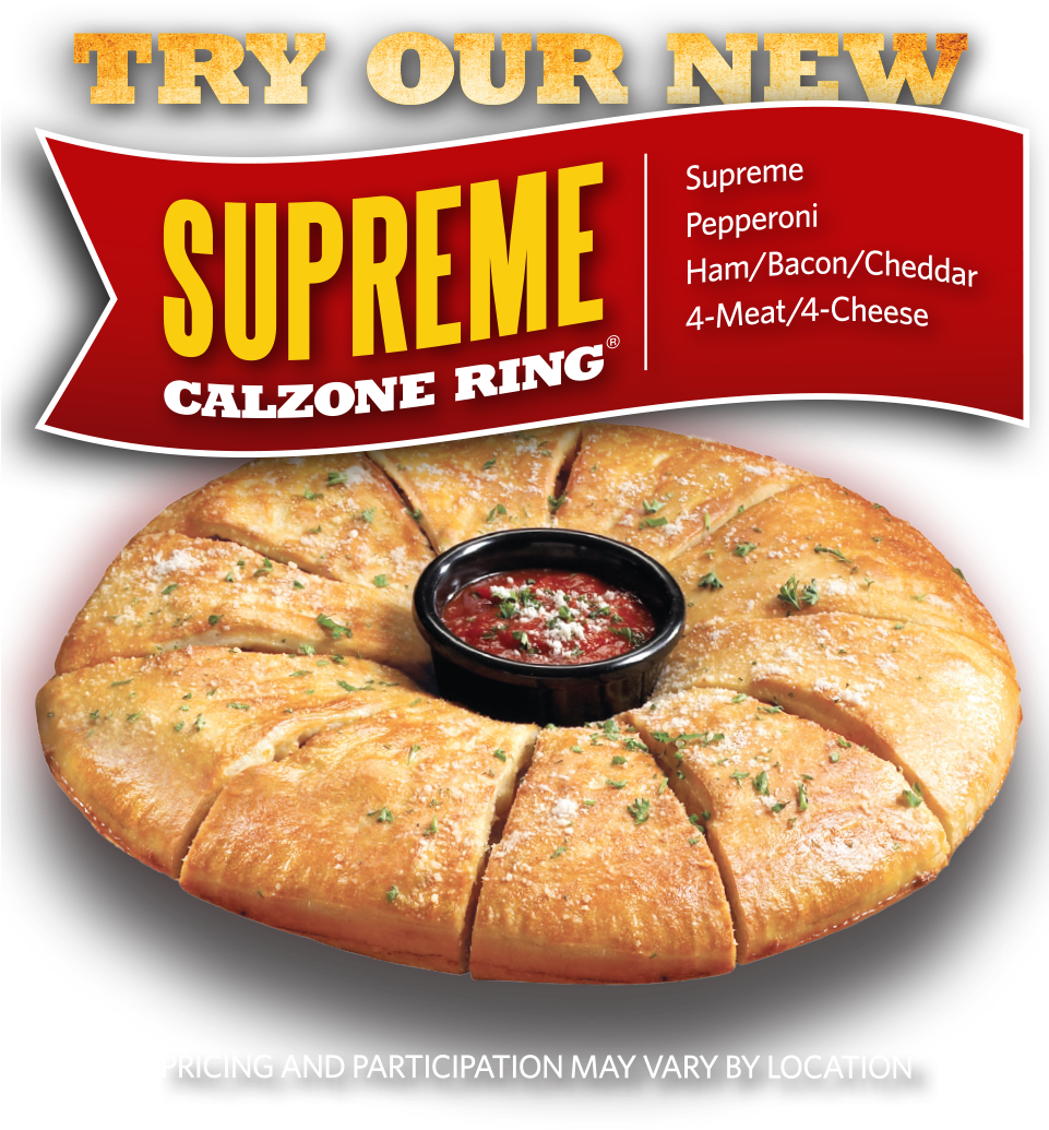 Try Our New Supreme Calzone Ring - Chametz (960x1091), Png Download