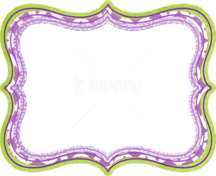 Free Png Purple Border Frame Png Pic Png Images Transparent - Border Cute Purple Png (850x693), Png Download