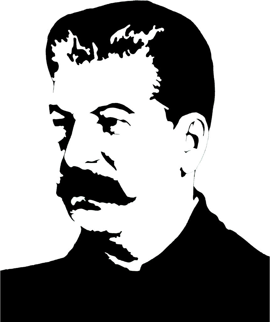 Stalin - Stalin Clipart Black And White (860x1026), Png Download