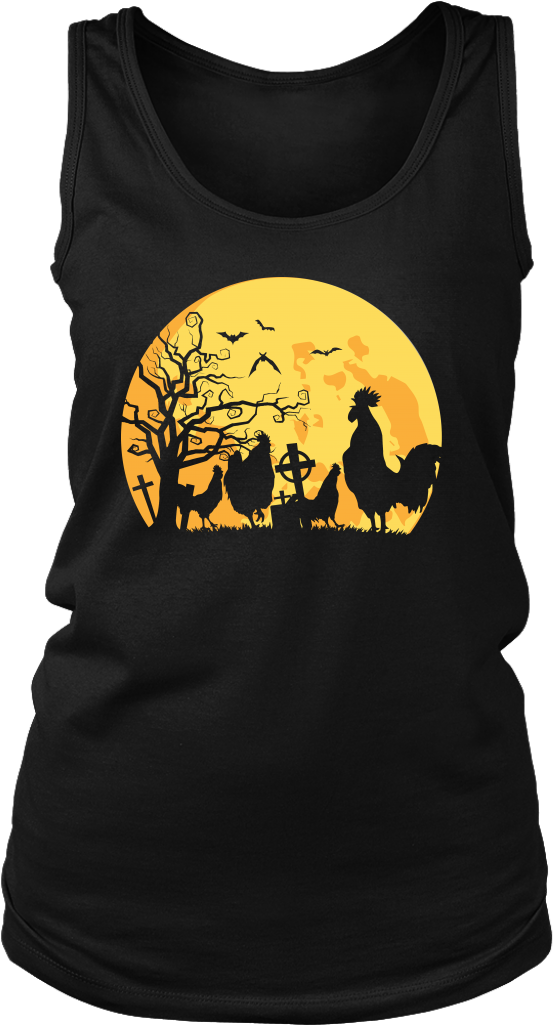Halloween Moon Chicken - Shirt (1024x1024), Png Download
