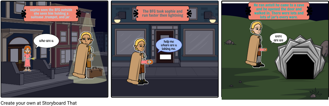 Cartoon Strip Of The Bfg - Cartoon (1106x368), Png Download