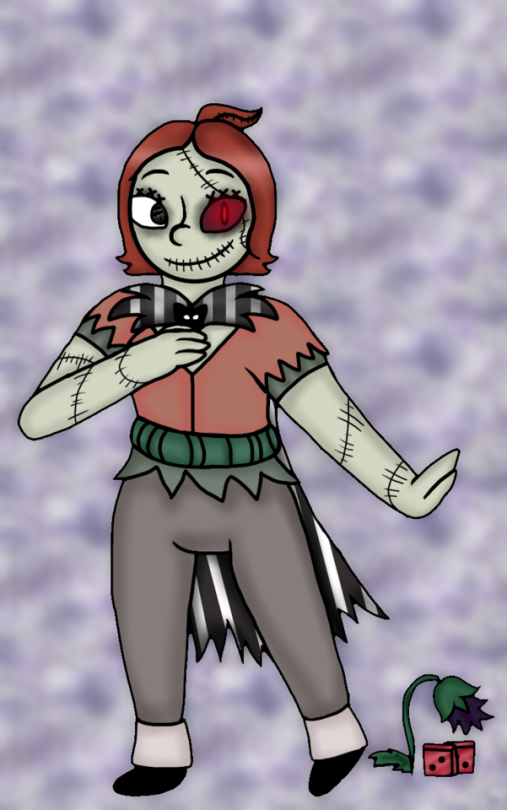 Do U Guys Realize That Sally Ragdoll And Jack Skellington's - Cartoon (507x810), Png Download