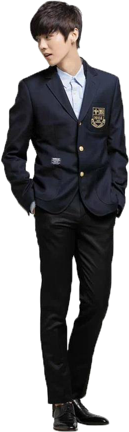 Luhan Png 2015 - Saint Laurent Studded Leather Jacket (600x885), Png Download