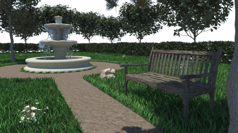My Third Work In Progress Picture, Where I Changed - Yard (960x540), Png Download