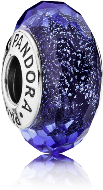 Pandora Blue Fascinating Iridescence Charm, Murano - Pandora 791646 (1000x1000), Png Download