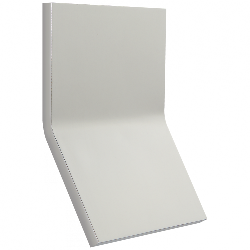 Bend Large Square Light In Polished Nickel - Wood (1000x1000), Png Download