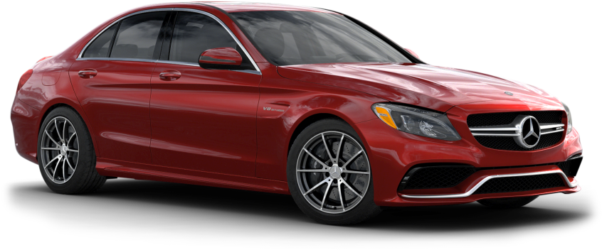 Amg® C - 2018 C Class Sedan Black Amg (1000x500), Png Download
