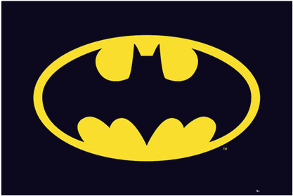 Batman Classic Logo Poster - Logo Piñatas De Batman (600x600), Png Download