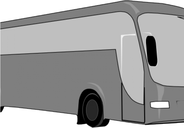 Bus Clipart Charter Bus - Bus Pariwisata Vector Png (640x480), Png Download