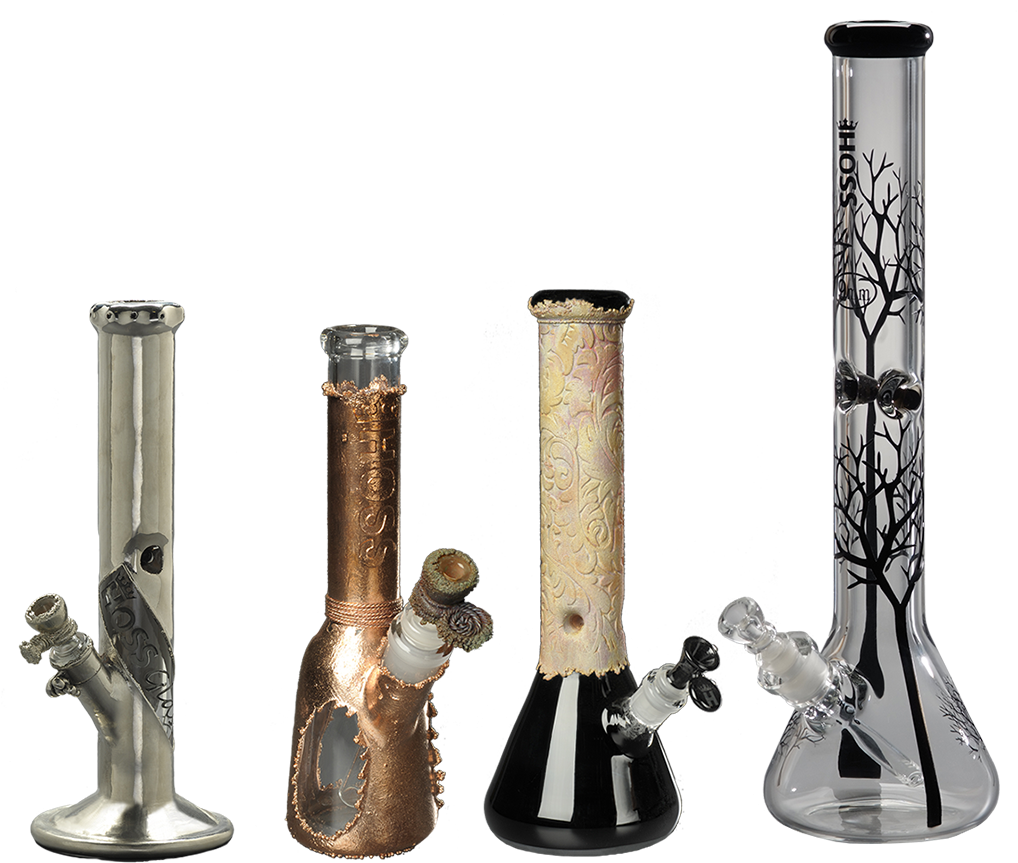 Hoss Glass Hoss Hoss Bong Custom Hgc Electroformed - Column (1100x900), Png Download