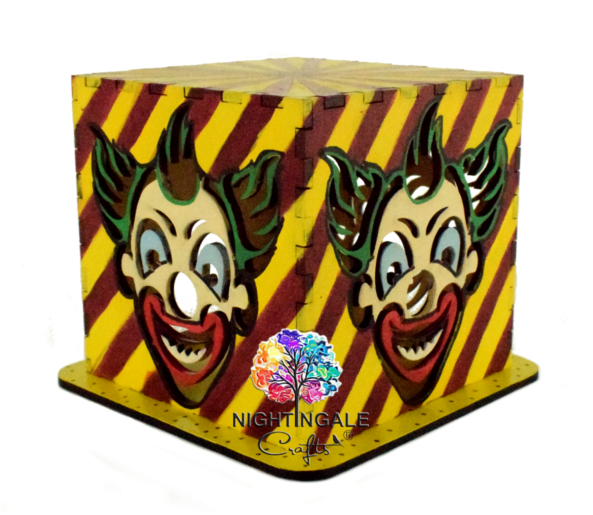Halloween Scary Clown Design - Mask (1200x1200), Png Download