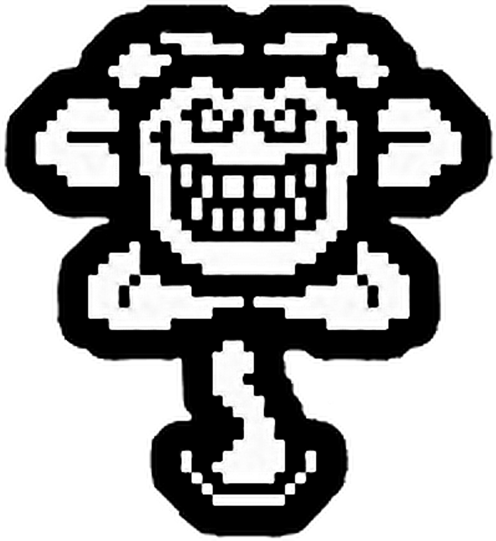 #flowey #floweytheflower #undertale #flower #pureevil - Flowey Face Sprite Png (1024x1117), Png Download