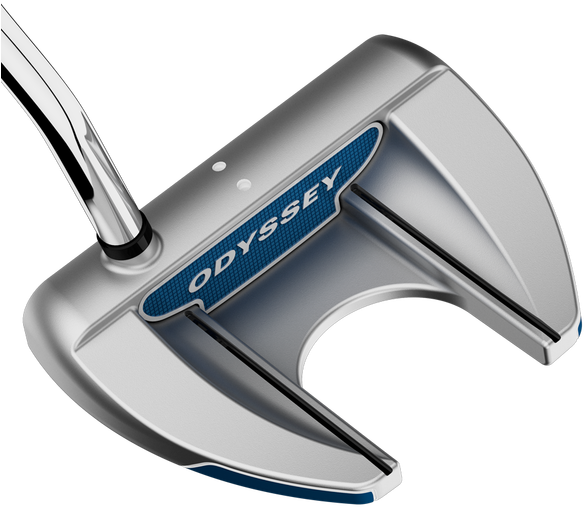 Ody Putters 2016 White Hot Rx Vline Fang - Odyssey White Hot Rx V Line Fang Putter (600x600), Png Download