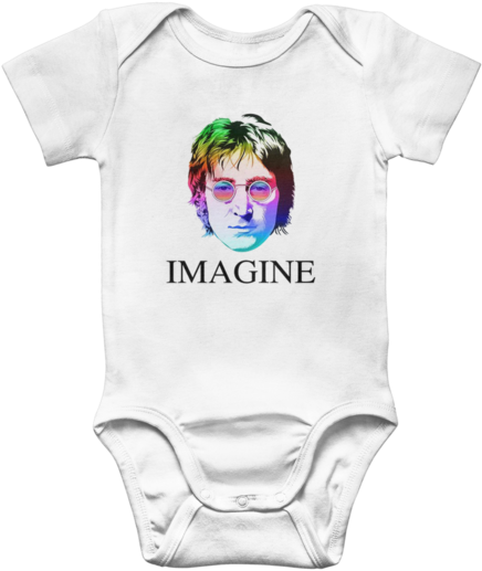 John Lennon 2 ﻿classic Baby Onesie Bodysuit - Infant Bodysuit (580x580), Png Download