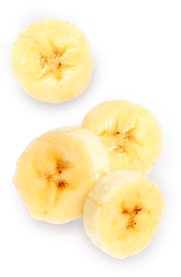 Banana - Banana Pieces Top View Png (580x540), Png Download