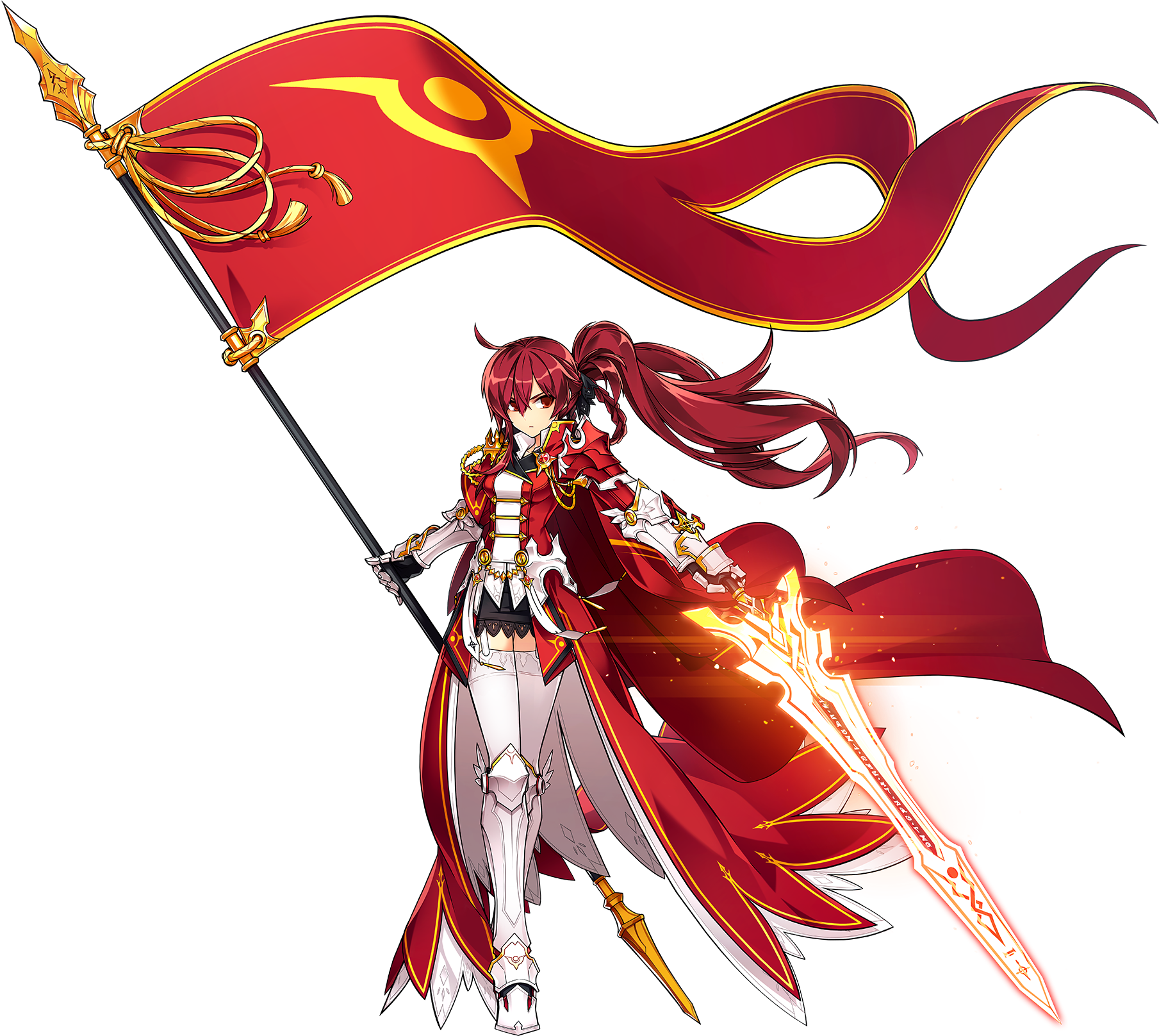 Anime, Elsword, Empire Sword , Elesis (elsword) - Elsword Elesis Empire Sword (1810x1624), Png Download