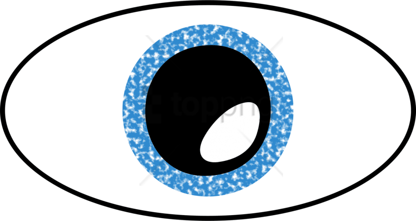 Free Png Transparent Cartoon Eye Png Image With Transparent - Eye Clipart (851x452), Png Download