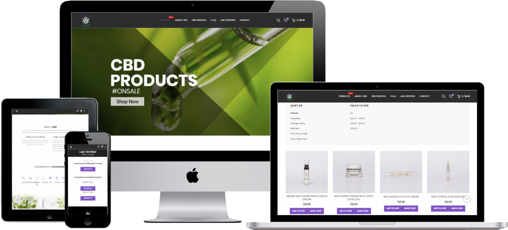 Wonderland Gardens Portfolio Png - Web Design (1878x891), Png Download