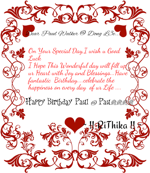 Wish U Many More ~ ~ Happy Happy Happy Returns Of The - Valentines Day Border Free Clip Art (520x600), Png Download