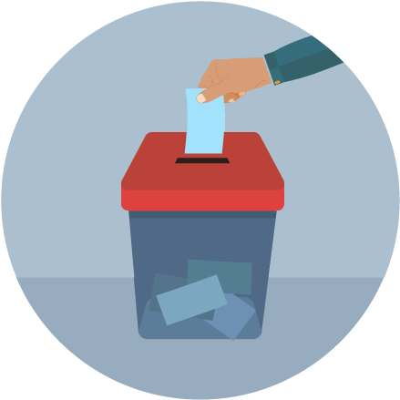 November Is Election Time - Voting (600x600), Png Download