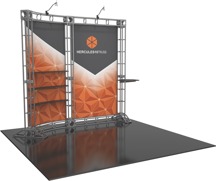 Hercules 10 Orbital Express Truss - Small Modern Conference Booth (720x725), Png Download