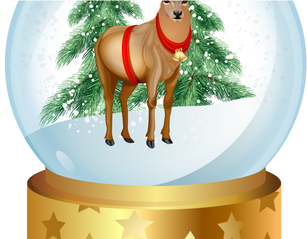 Snow Clipart Snow Globe - Boule De Cristal Noel Dessin (640x480), Png Download