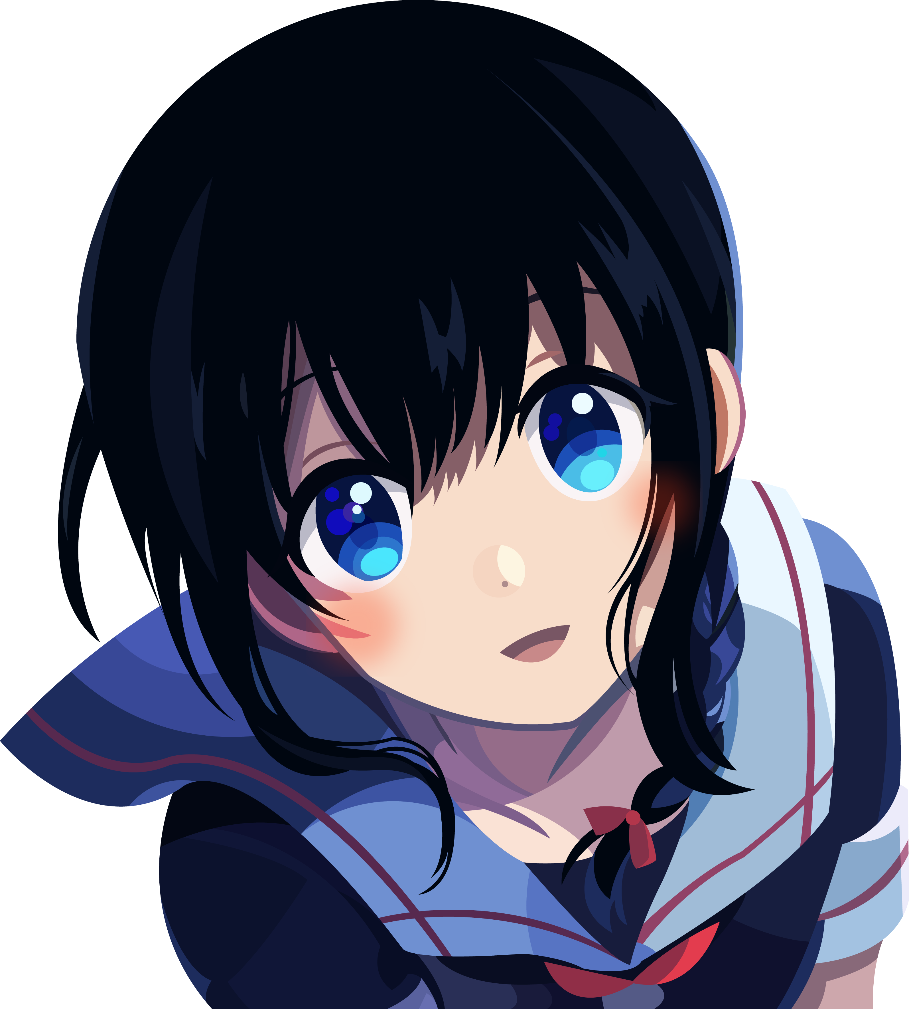 Animevectors Shigure - Anime Vector (3188x3536), Png Download