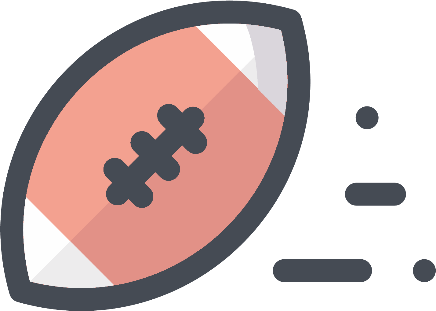 American Football Ball Icon - Circle (1600x1600), Png Download